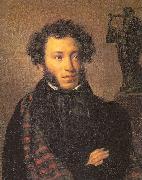 Orest Kiprensky The Poet, Alexander Pushkin oil on canvas